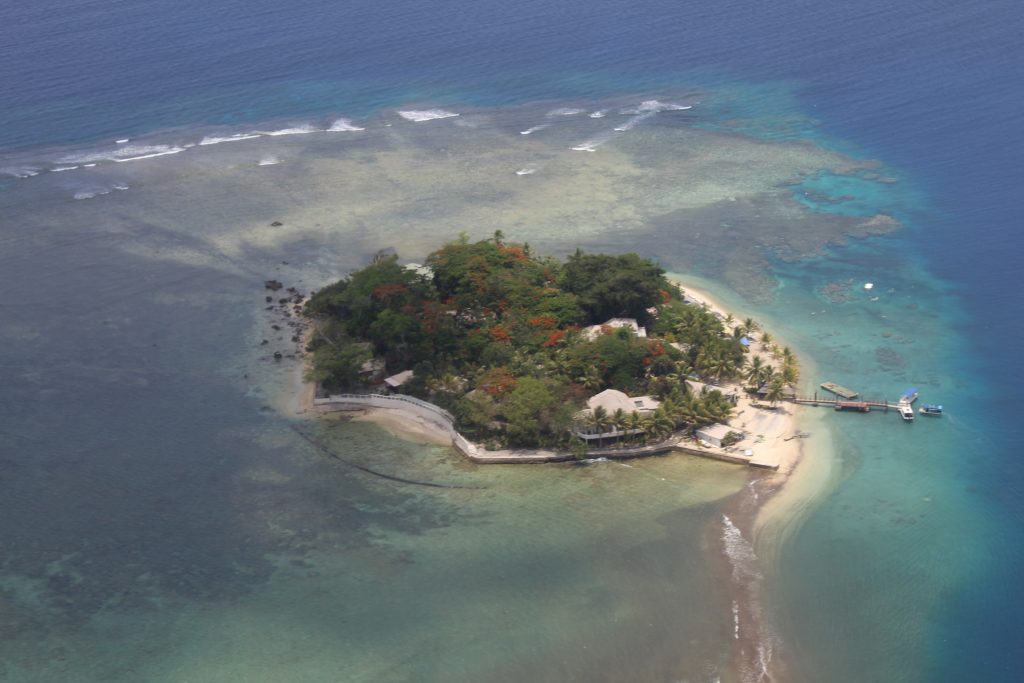 Kava in Vanuatu - Helicopter View of our resort in Port Vila 
