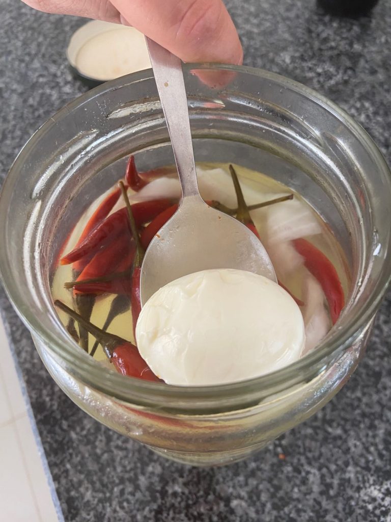 spicy pickled egg